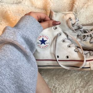 white high top converse